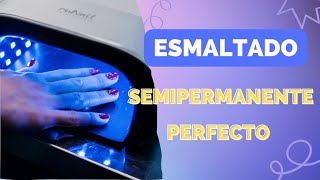 💥 Aprende hacer un esmaltado semipermanente perfecto paso a paso ⭐️ [upl. by Ainez]