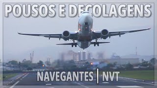 POUSOS E DECOLAGENS NO AEROPORTO DE NAVEGANTES  MOVIMENTAÇÃO INTENSA DE AVIÕES [upl. by Annoif]