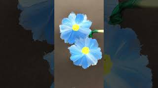 Easy Flower Art  Flower Drawing 🌸 flowerart shorts viral art [upl. by Broddy]