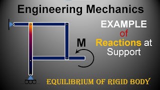 L26a Solved ExampleEquilibrium of Rigid Body  Free body diagram  Mechanics BE First Year [upl. by Griselda516]