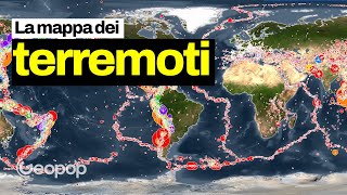 Vi spiego dalla mappa dei terremoti in che zone si verificano maggiormente gli eventi sismici [upl. by Bryna325]