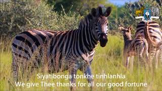 National Anthem of Swaziland  Nkulunkulu Mnikati wetibusiso temaSwati [upl. by Ornie683]