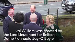 Prince William visits homelessness charity in Belfast [upl. by Arihs]