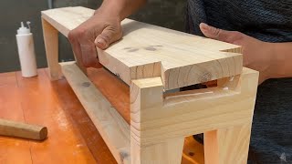 Simple Woodworking Project  Easy Bench Ideas You Can Build Today [upl. by Ahtamas600]