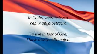 Dutch National Anthem  quotHet Wilhelmusquot NLEN [upl. by Nairot]