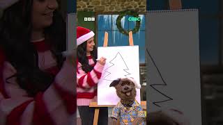 How to draw a Christmas tree with Hacker T Dog and Cleo  CBBC [upl. by Jamilla]