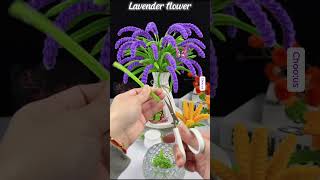 DIY Lavender Flower  how to make lavenders with pipe cleaners step by step diylavender florist [upl. by Green]