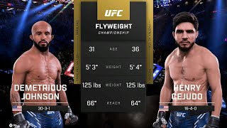 Demetrious Johnson vs Henry Cejudo Full Fight  UFC 5 Fight Night [upl. by Nide900]