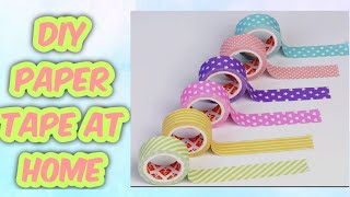 How to make paper tape at homediy paper tape at homeHomemade paper tapeCraft and slime hub [upl. by Nagaek]