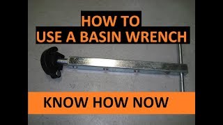 How to Use a Basin Wrench [upl. by Olecram]