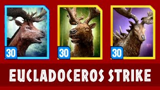 LEVEL 30 EUCLADOCEROS BOSS EPIC STRIKE JURASSIC WORLD ALIVE [upl. by Naitsirt]