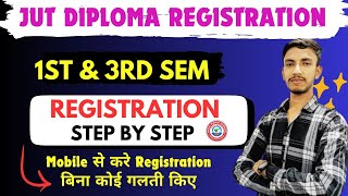 JUT Diploma Registration Step By Step Full processJharkhand Polytechnic 1st amp 3rd sem registration [upl. by Eahsan]