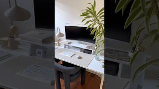 Desk reset  clean up my home office desk setup with me homeofficesetup [upl. by Enirhtak]