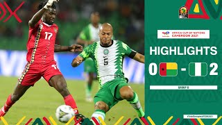 GUINEA BISSAU 🆚 NIGERIA Highlights  TotalEnergiesAFCON2021  Group D [upl. by Black]