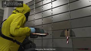 GTA ONLINE Drilling safety deposit box in Fleeca Job [upl. by Patrich]