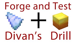 Forging a Divans Drill and Testing  SkyBlock  Hypixel  Minecraft [upl. by Anayit]