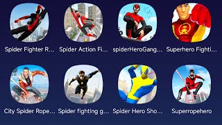 Fighting Crime Hero Spider Fighter Rope Hero Spider Hero Gangster Fight Superhero Fighting Powers [upl. by Carlee]