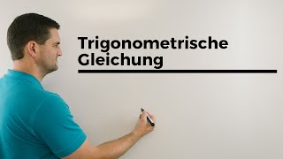 Trigonometrische Gleichung Achtung Quadrieren Ergebnisse prüfen  Mathe by Daniel Jung [upl. by Aromas912]