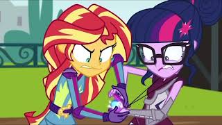 Equestria Girls Friendship Games Crossover Sunset Scolds SciTwi [upl. by Settera]