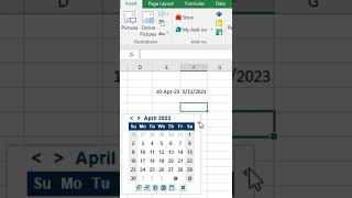 How to add date picker tool in excel ExcelDatePicker dailybitesdb [upl. by Onurb32]