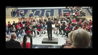 Buccaneers in Blue Middle School Band  Christmas Concert  December 8 2019 [upl. by Kenimod]