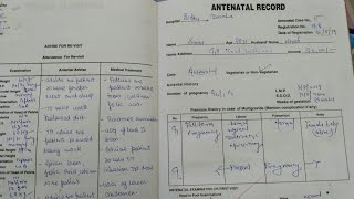 Case book kese bhare antenatal cases maternal nurisng [upl. by Alfreda]