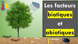 Les Facteurs biotiques et abiotiques [upl. by Nabi]