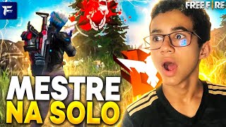 PEGUEI MESTRE PELA TERCEIRA VEZ NA SOLO  FREE FIRE [upl. by Heeley]