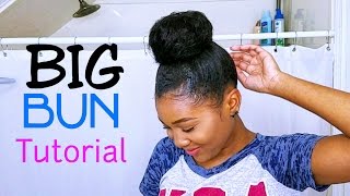 Big BUN Tutorial Using Clip Ins FOR SHORT HAIR [upl. by Dionis574]