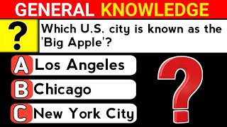 Ultimate General Knowledge Quiz for USA Audiences  Test Your Knowledge [upl. by Legir]