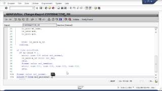Interactive Report SAP ABAP [upl. by Aromas]