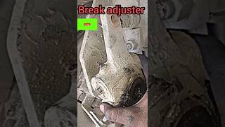 how to replace air break adjuster truck brake shorts [upl. by Nnainot985]