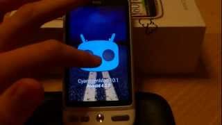 VJ CyanogenMod 101 Android 422 on HTC Desire [upl. by Suciram154]