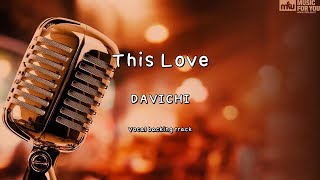 This Love  DAVICHI Instrumental amp Lyrics [upl. by Steep]