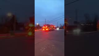 Avenel ladder truck 525 responding first due to a fire Hauling it  Q pin [upl. by Tully843]