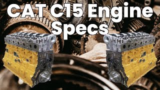 CAT C15 Engine Specs  ConEquip Parts [upl. by Elatnahc]