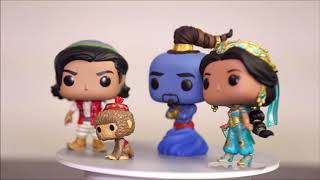 360 Funko Pop Disney Aladdin  Genie  Princess Jasmine aladdin funkoaladdin disneyaladdin [upl. by Akcire]