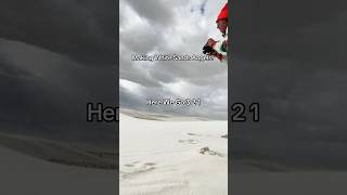 Making White Sands Angels whitesands travel sand angels traveling nationalpark newmexico [upl. by Lundquist873]