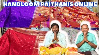 Buy AUTHENTIC Paithani Sarees DIRECTLY from Weavers Available ONLINE Yeola Paithani [upl. by Aicnatsnoc]