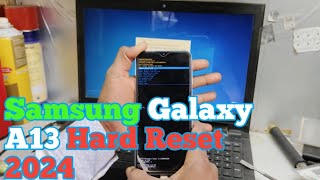 Samsung Galaxy A13 Hard Reset Pattern unlock  Samsung A13 ka lock 🔒 kaise tode [upl. by Annairoc235]