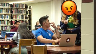 Blasting EMBARRASSING Tutorials In The LIBRARY Prank [upl. by Milan]