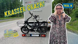 Wohnmobil Unfall mit Fahrradträger 🇸🇪  Wie geht es weiter [upl. by Fleeman]