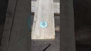 Amazing Woodworking Skills Easy Way to Find the Center of a Wooden Beam Easily and Accurately [upl. by Nylyrehc311]