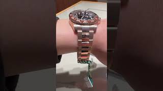 Rolex GMTMaster II “Root Beer”  full Everose gold rolex watch luxurywatches [upl. by Ecirehc843]