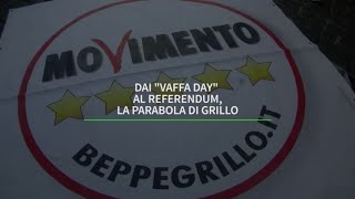 Dai quotvaffa dayquot al referendum la parabola di Grillo [upl. by Nolyar]