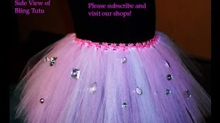 Rhinestone Tutu No Sew [upl. by Erasaec]