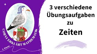 Zeiten verschiedene Übungsaufgaben mit Lösungen Klasse 5 [upl. by Nibaj]