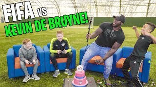 Tekkerz Kid plays FIFA 19 vs Kevin De Bruyne [upl. by Alyakem]