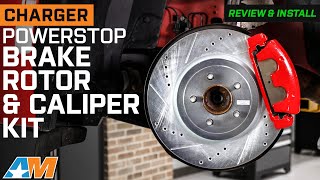 20122020 Charger PowerStop Z26 Street Warrior Brake Rotor Pad and Caliper Kit Review amp Install [upl. by Kotto]