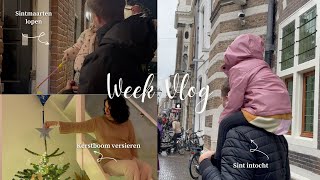 Kerstboom opzetten Sint intocht Schoonmaakhack en snackplankje  WEEKVLOG [upl. by Ettennan286]